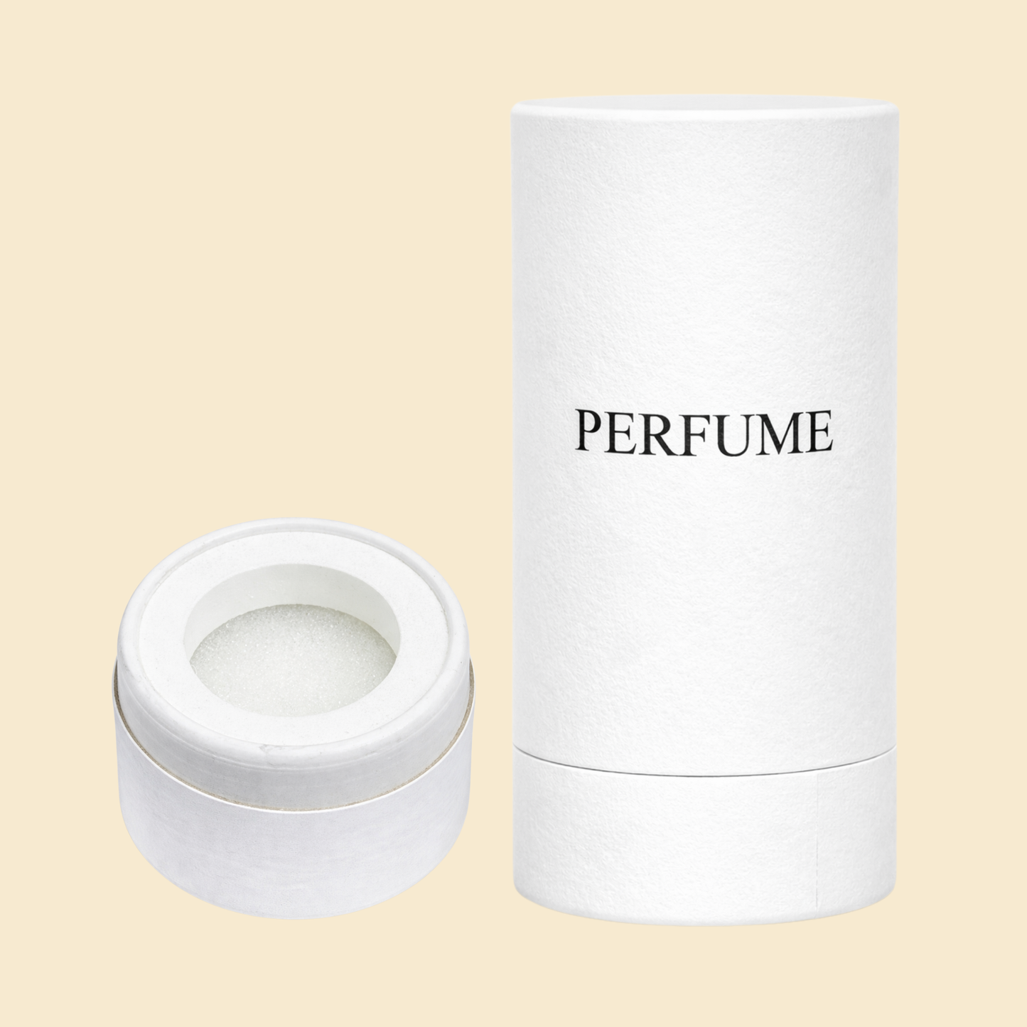 Luxury Minimal Cylindrical Rigid Perfume Packaging Box – Premium 50ml Gift Box