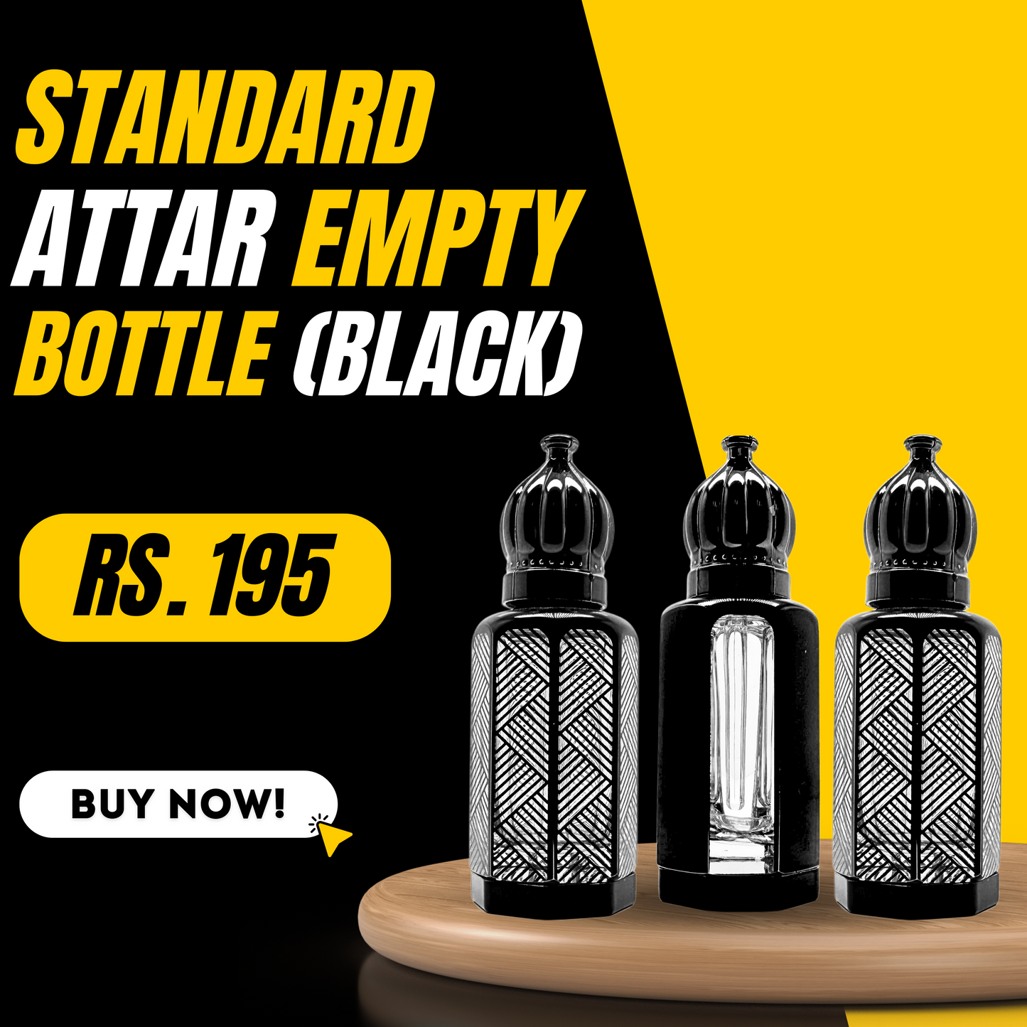 12ML Standard Attar Empty Bottle | AM Fragrances