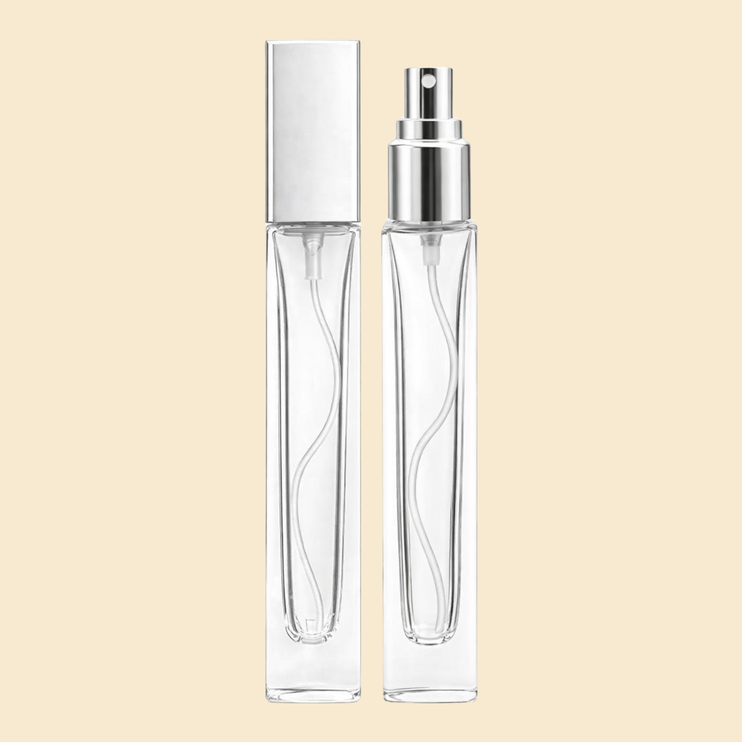 10ml Empty Glass Perfume Tester Bottles – 25 Pcs Wholesale Pack