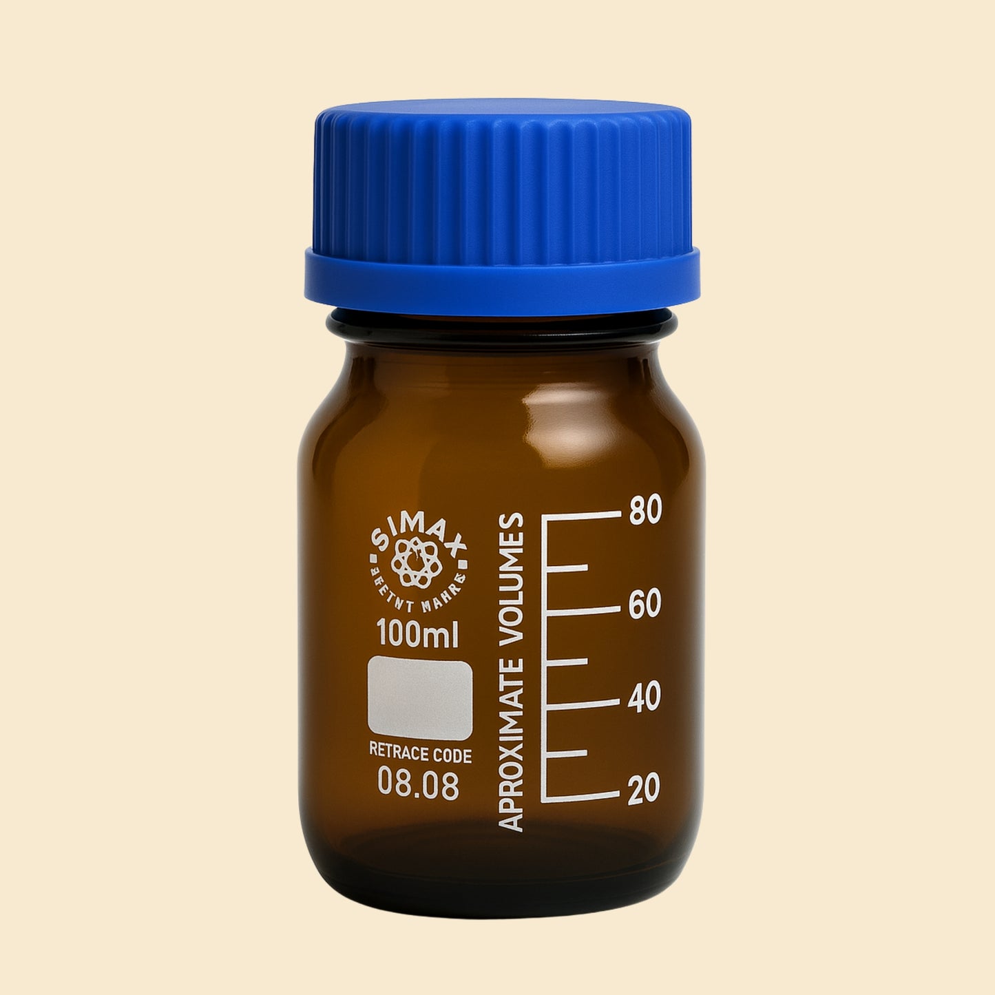 Amber Glass Reagent Bottles with Screw Cap – 100ml & 250ml