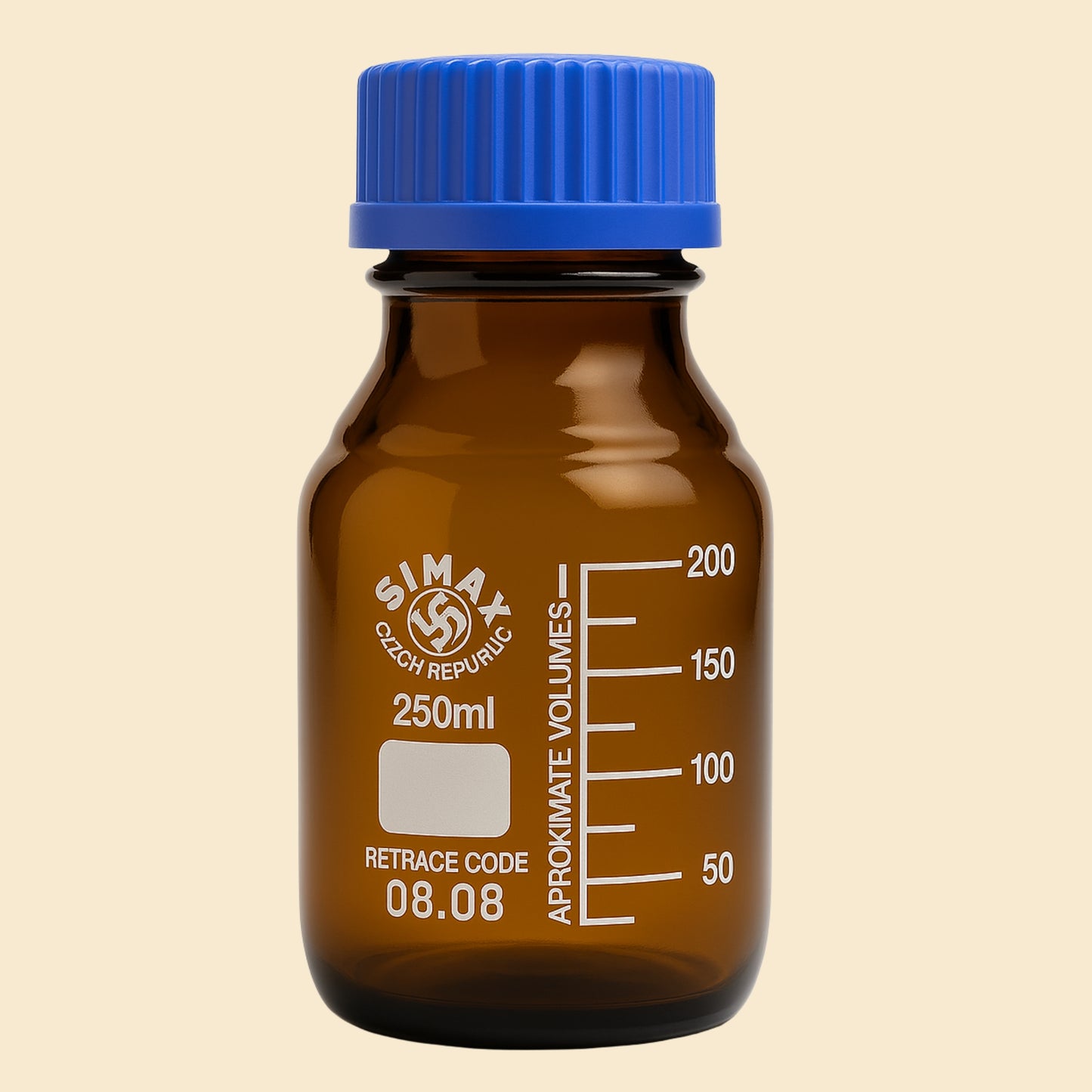 Amber Glass Reagent Bottles with Screw Cap – 100ml & 250ml