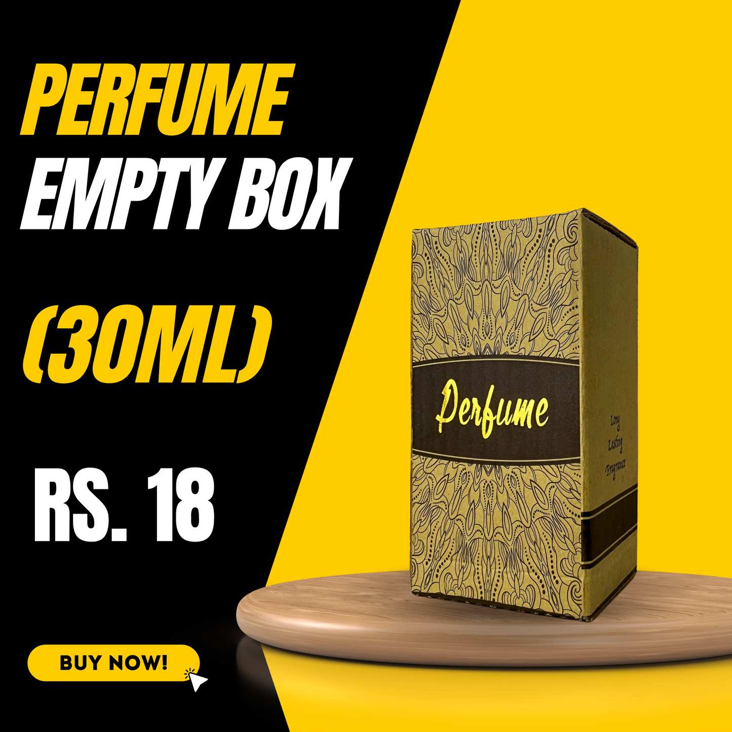 Small 30ml Perfume Empty Box – Basic Packaging for Your Fragrance Brand | AM Fragrances