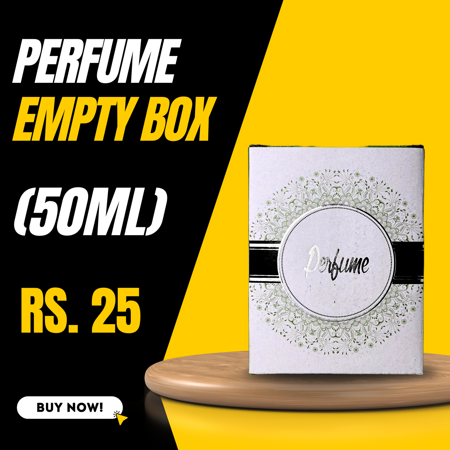 50ml Perfume Empty Box – Basic Packaging For Your Fragrance Brand | AM Fragrances