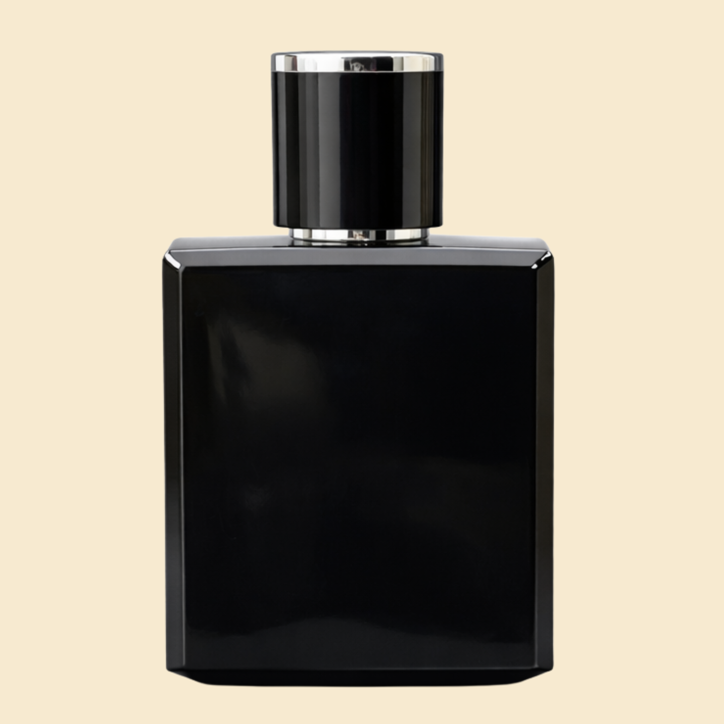 Luxury Square Black Perfume Bottle – Designer-Inspired Empty Bottle