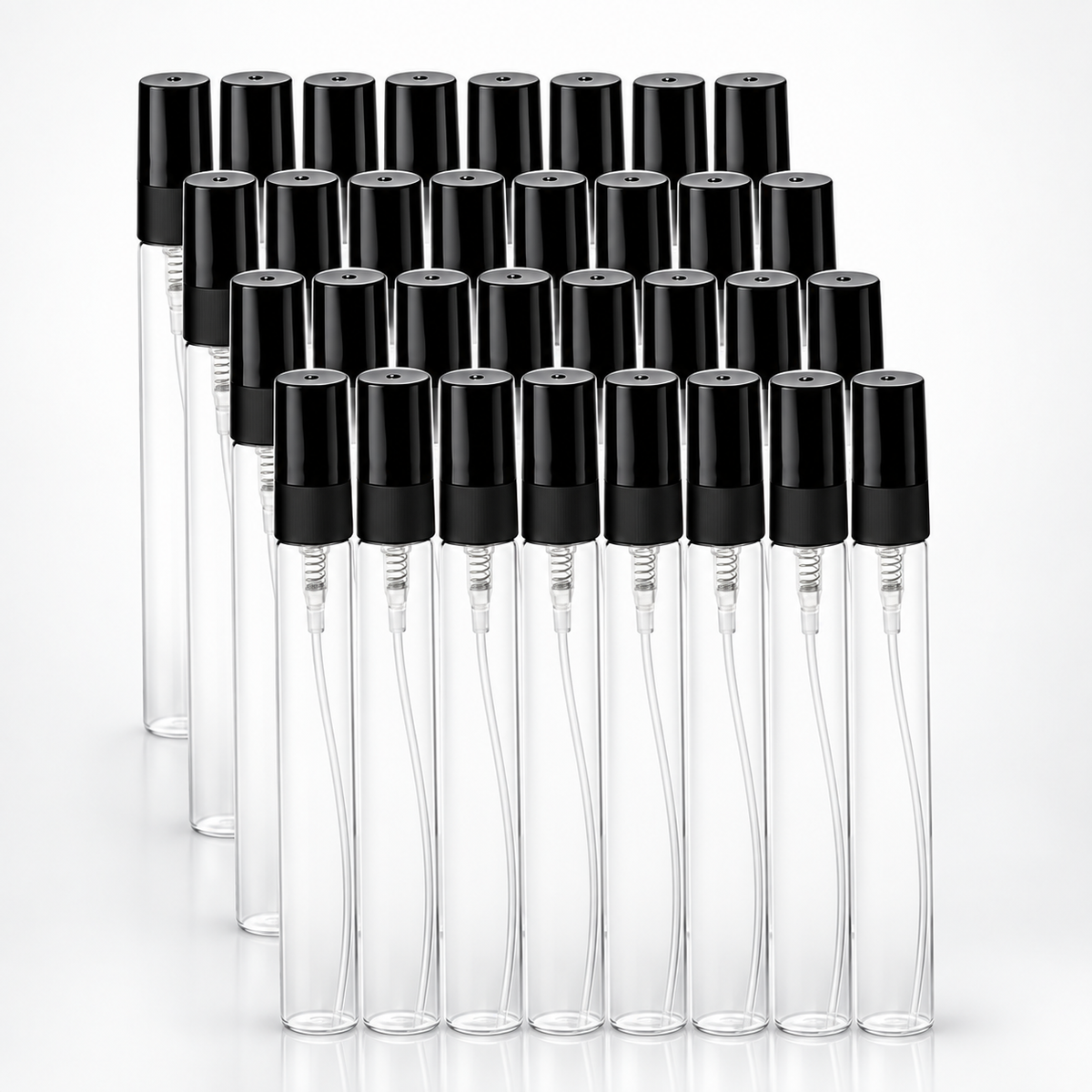 10ml Clear Glass Refillable Perfume Tester Bottle