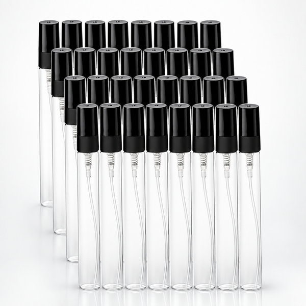 10ml Clear Glass Refillable Perfume Tester Bottle