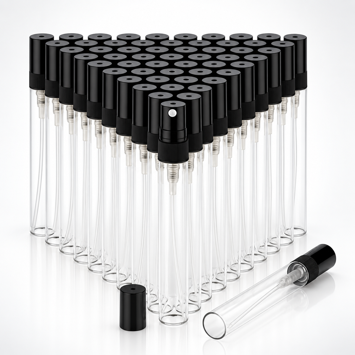 10ml Clear Glass Refillable Perfume Tester Bottle