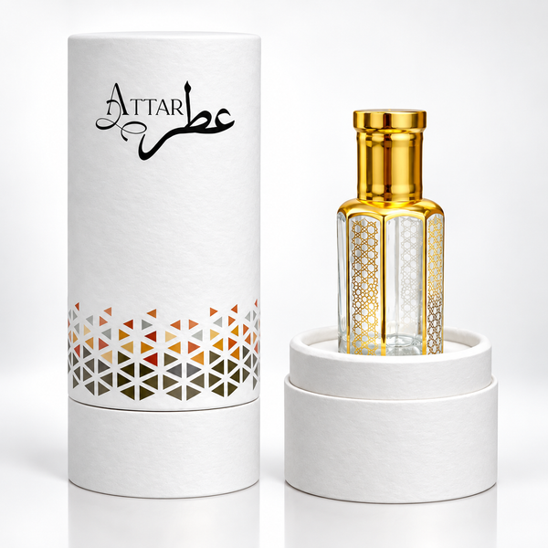 12ml Matte Cardboard Cylinder Empty Attar Box