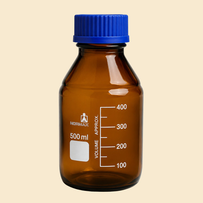 Amber Glass Reagent Bottles with Screw Cap – 100ml & 250ml
