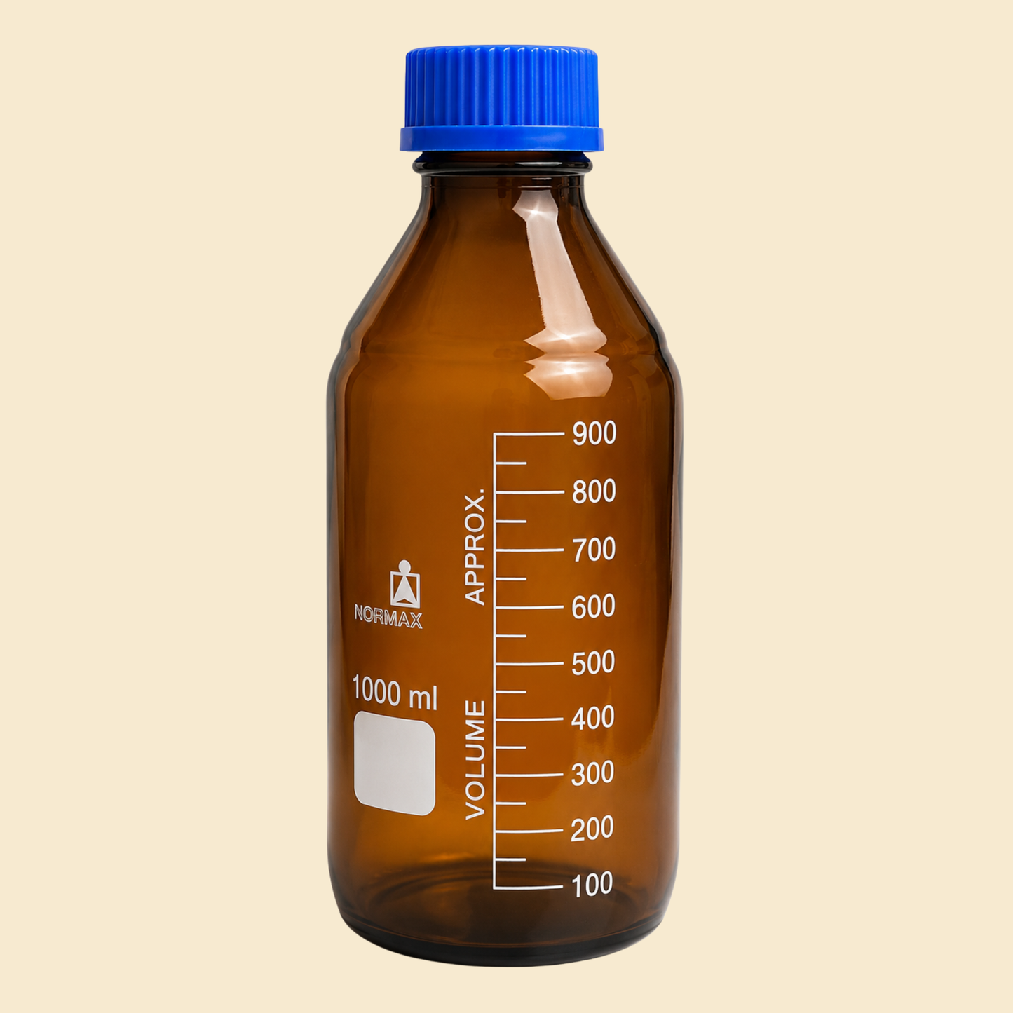 Amber Glass Reagent Bottles with Screw Cap – 100ml & 250ml