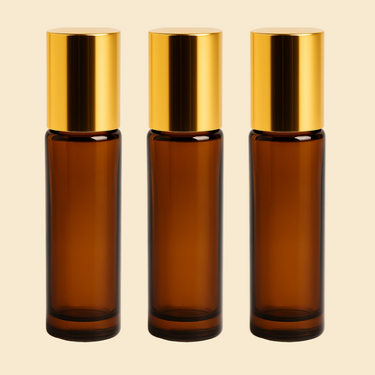 6ml Amber Attar Bottle – Refillable Empty Bottle for Fragrance Oils