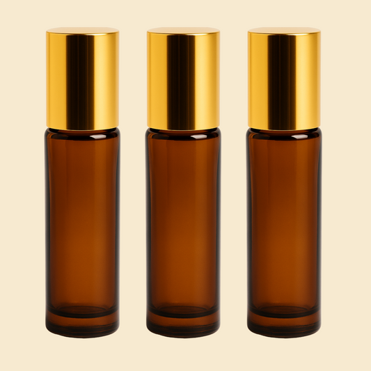 6ml Amber Attar Bottle – Refillable Empty Bottle for Fragrance Oils