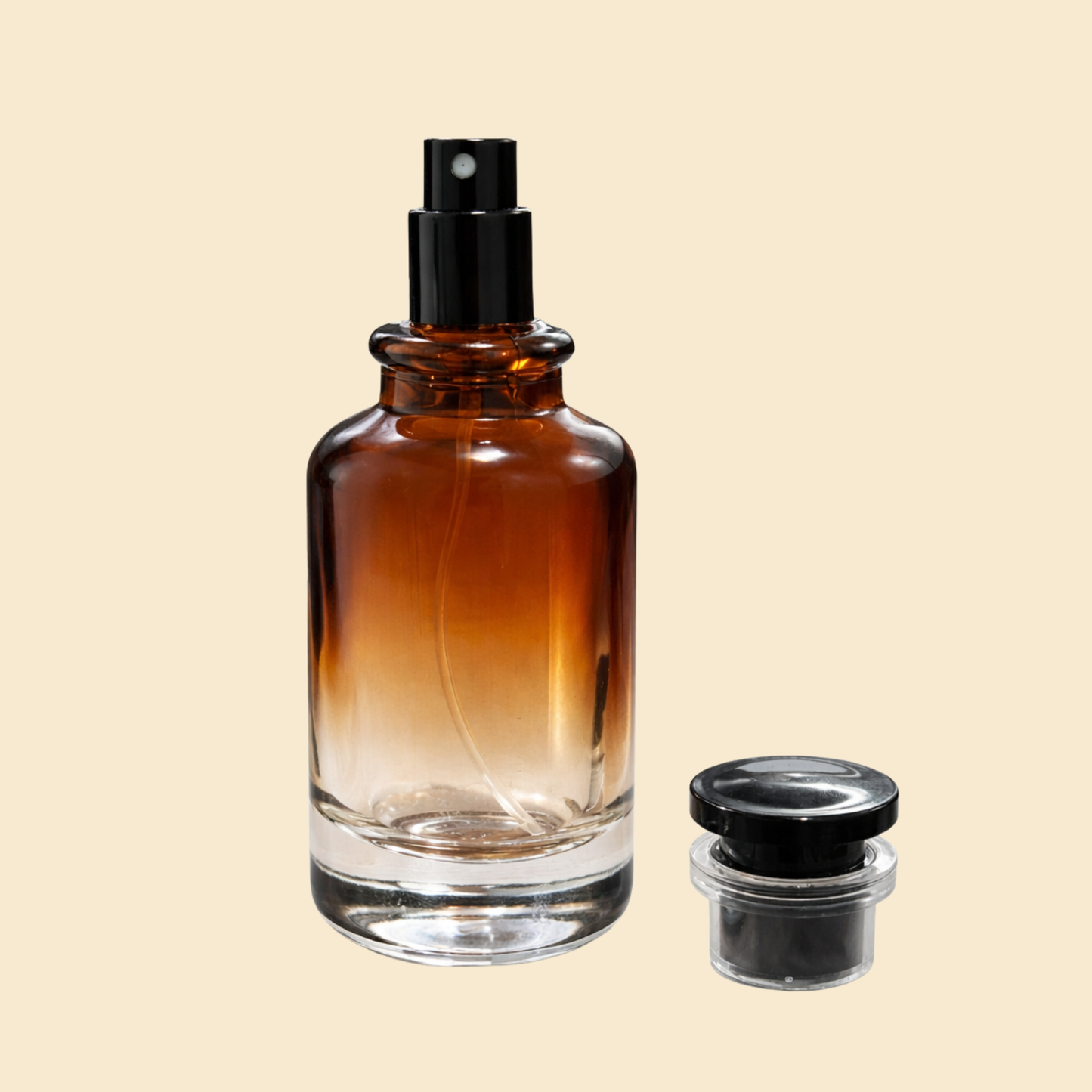 50ml Amber Gradient Luxury Perfume Bottle LV Style