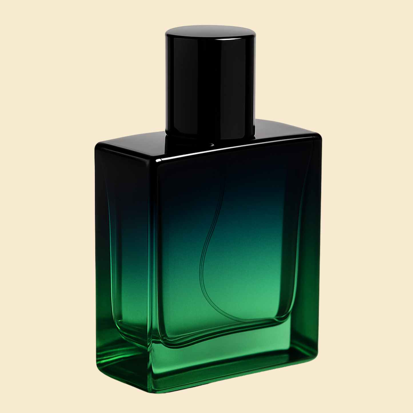 50ml Green-Black Gradient Glass Perfume Empty Bottle
