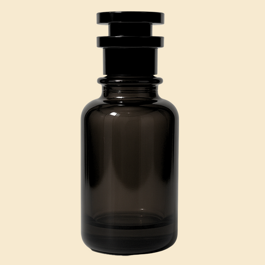 LV Style 50ml Black Empty Perfume Bottle – Refillable, Shiny & Premium Spray Bottle