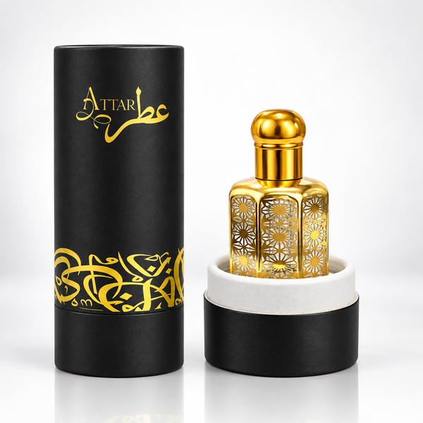 24ml Matte Cardboard Cylinder Empty Attar Box