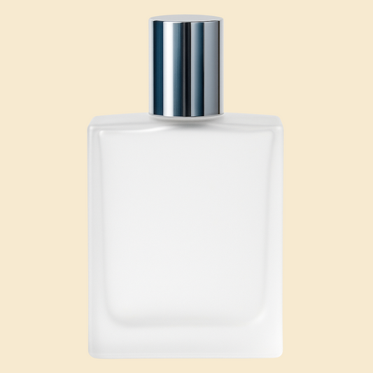 50ml Frosted Glass Empty Perfume Bottle with Atomizer & Cap