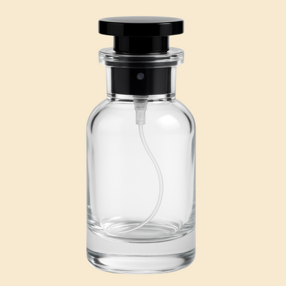 LV Style 50ml Transparent Glass Empty Perfume Bottle
