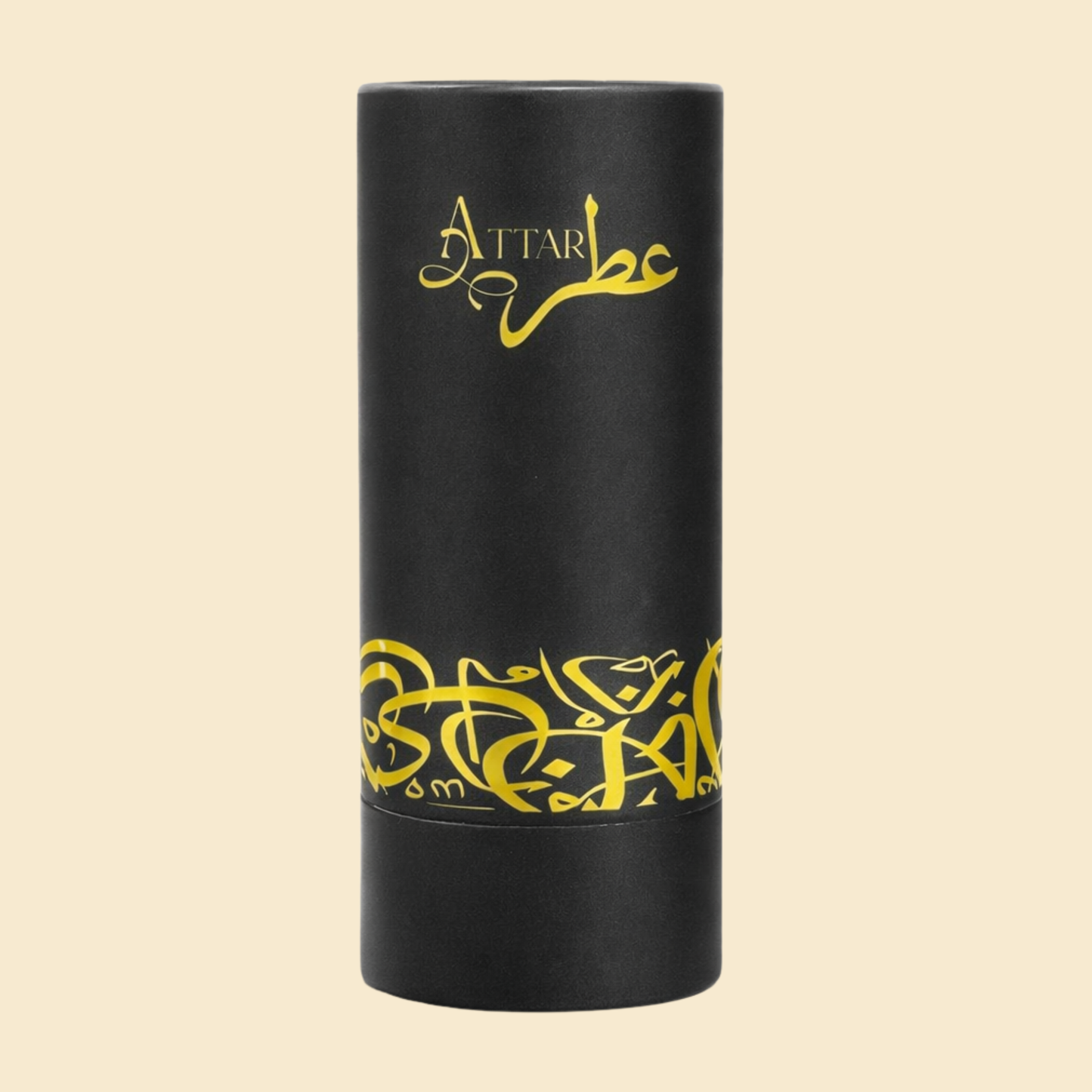 Luxury 24ml Attar Empty Black Cylinder Box – Premium Empty Attar Packaging