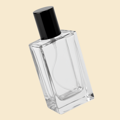 50ml Transparent Empty Glass Perfume Bottle | UK Style Large – Refillable Spray Bottle