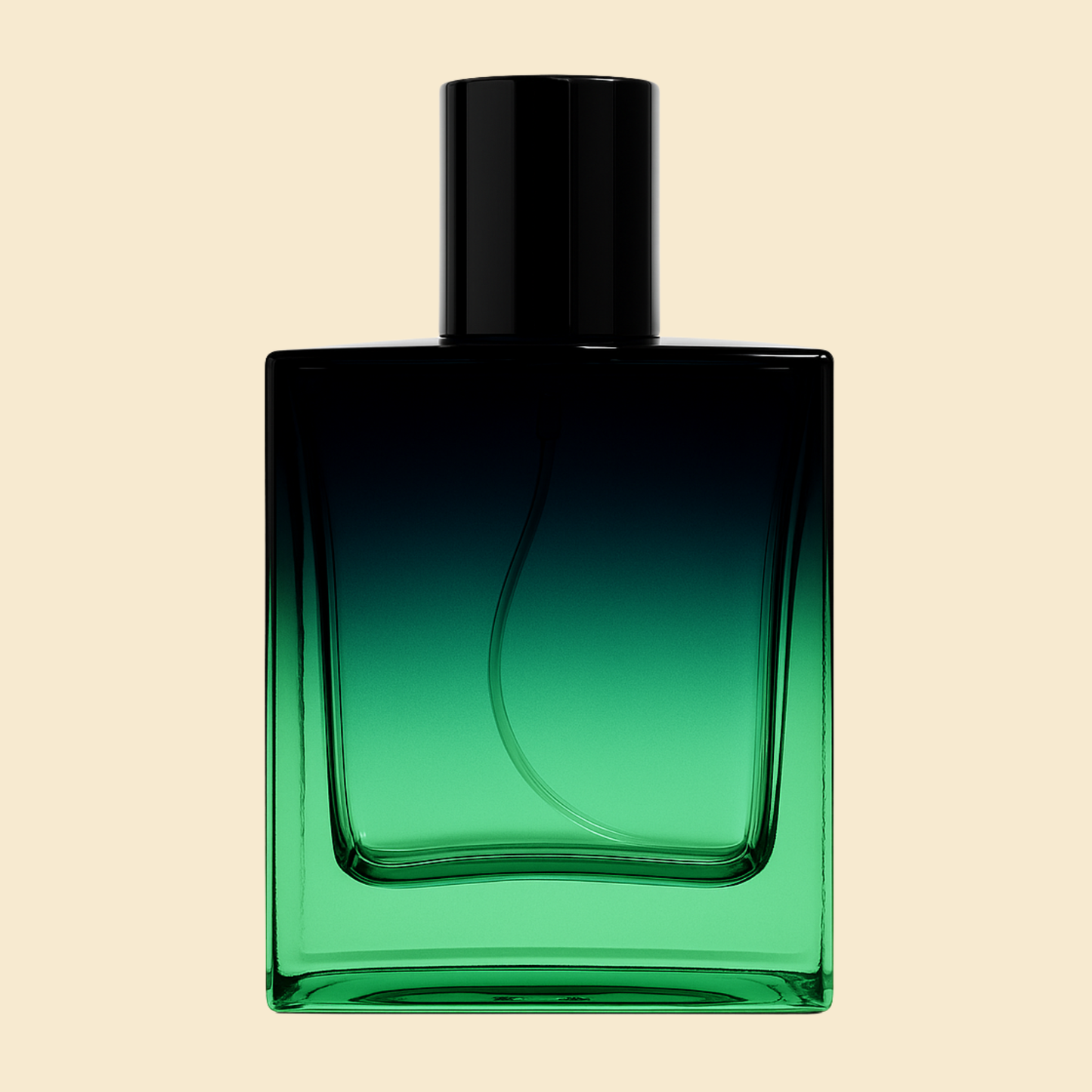 50ml Green-Black Gradient Glass Perfume Empty Bottle