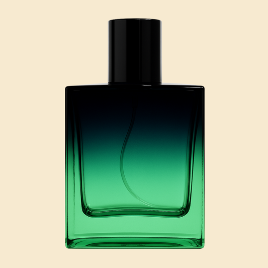 50ml Green-Black Gradient Glass Perfume Empty Bottle