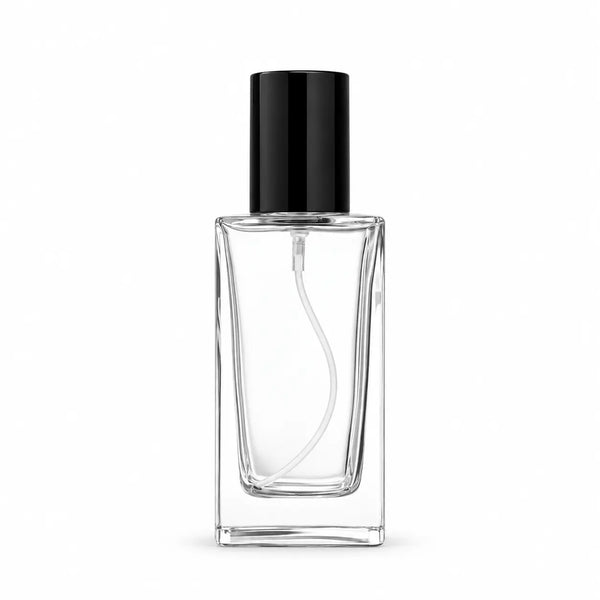 30ml Clear Rectangular Glass Spray Empty Perfume Bottle