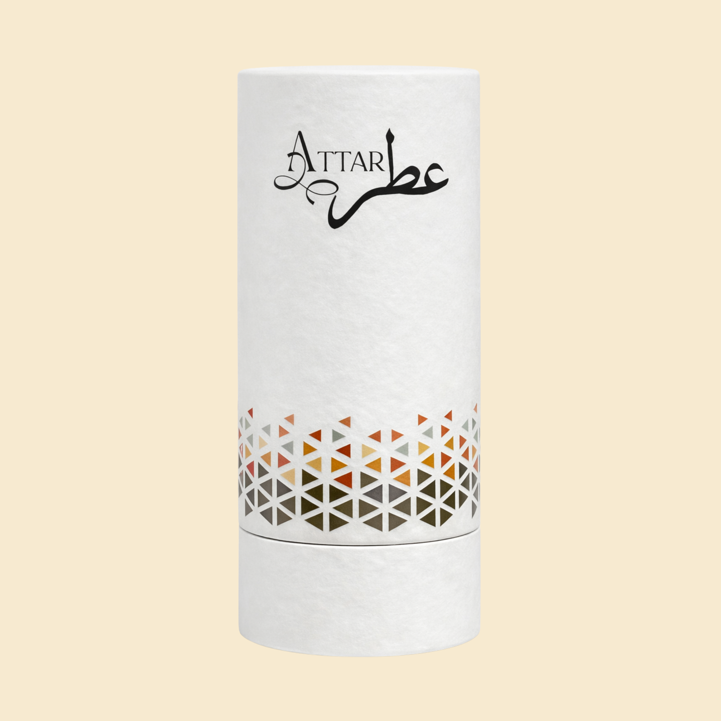 Luxury 12ml Attar Empty White Cylinder Box – Premium Empty Attar Packaging