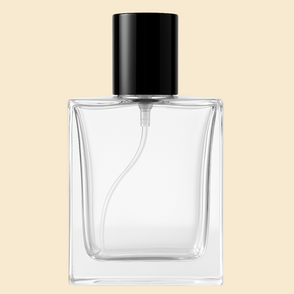 50ml Empty Transparent Perfume Bottle | UK Style – Premium Glass, Refillable & Professional Look