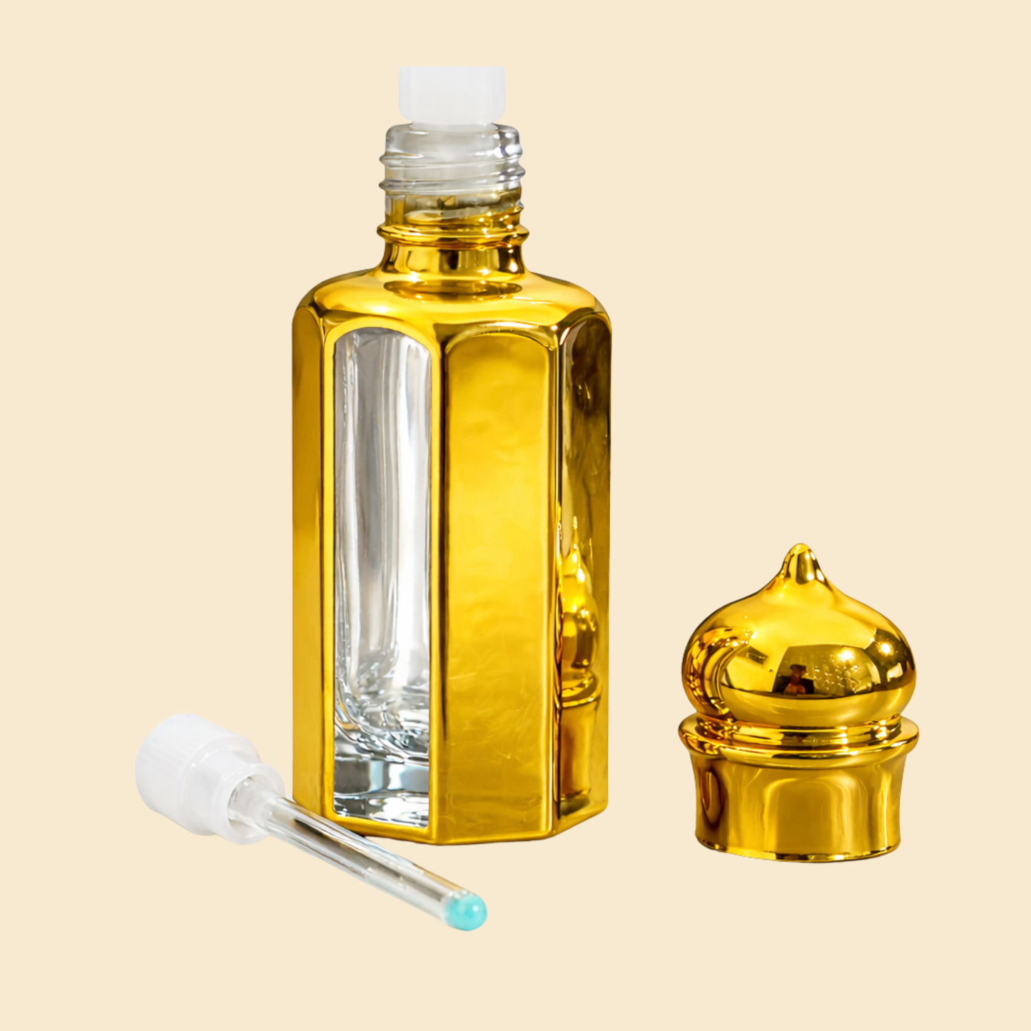 Luxury Royal Gold Arabic Empty Attar Bottle