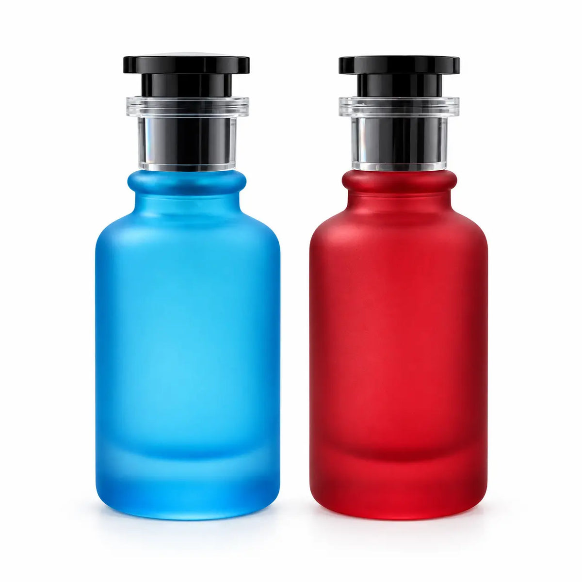 50ml Frosted Classic Round Refillable Spray Empty Perfume Bottle