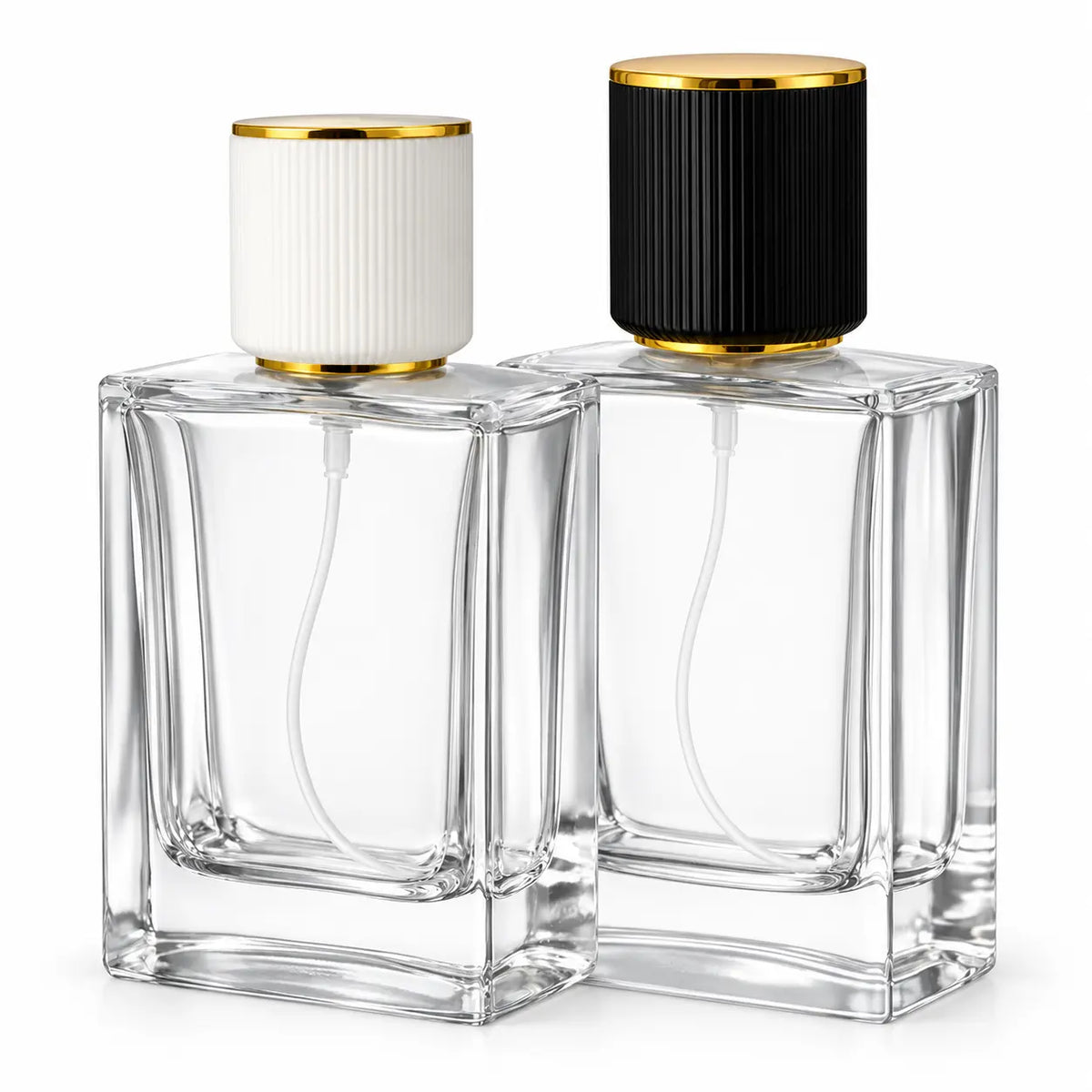 50ml Glass Premium-Cap Refillable Spray Empty Perfume Bottle