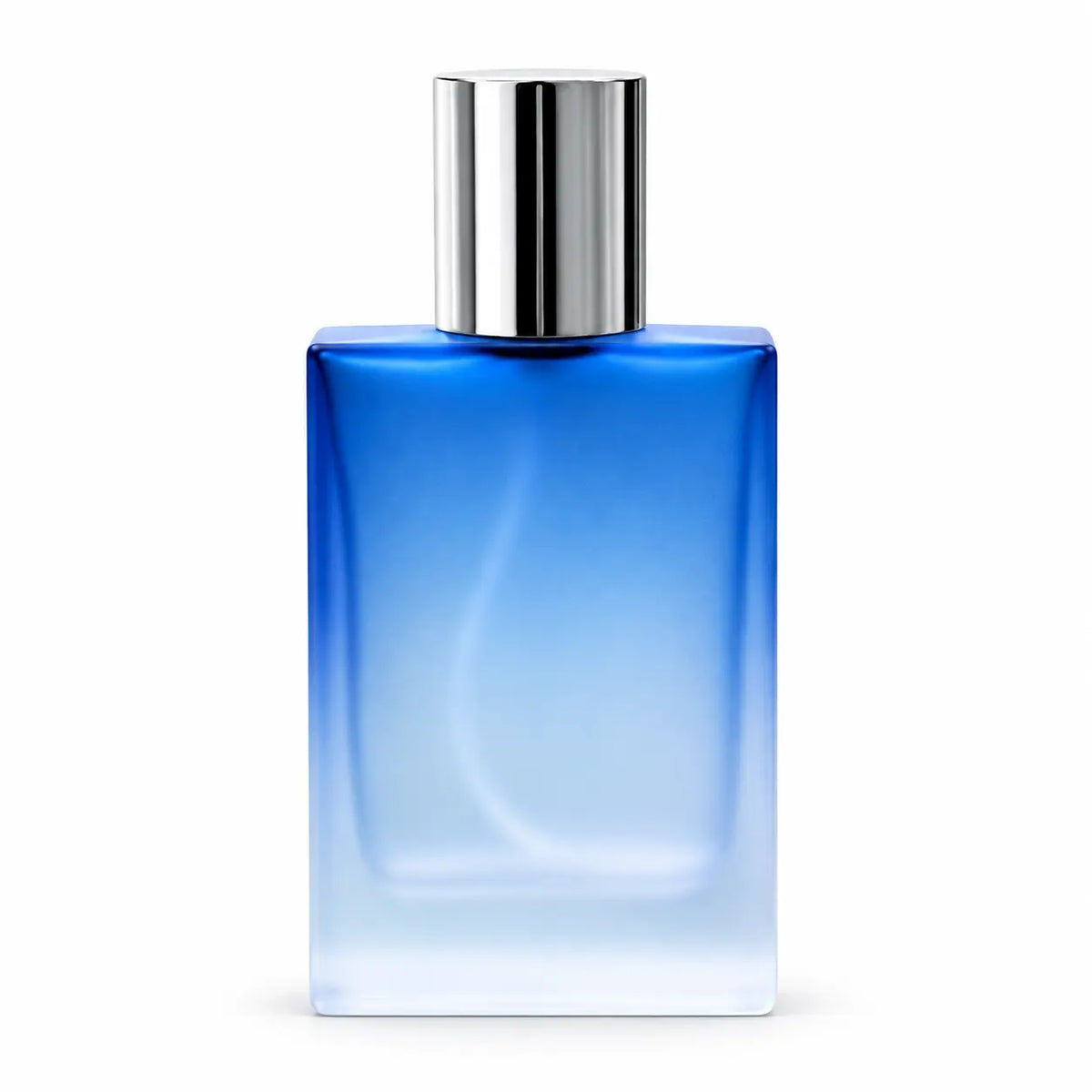 50ml Blue Gradient Frosted Square Empty Perfume Bottle