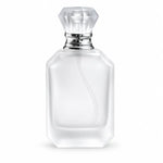 50ml Frosted Diamond-Cut Glass Spray Empty Perfume Bottle