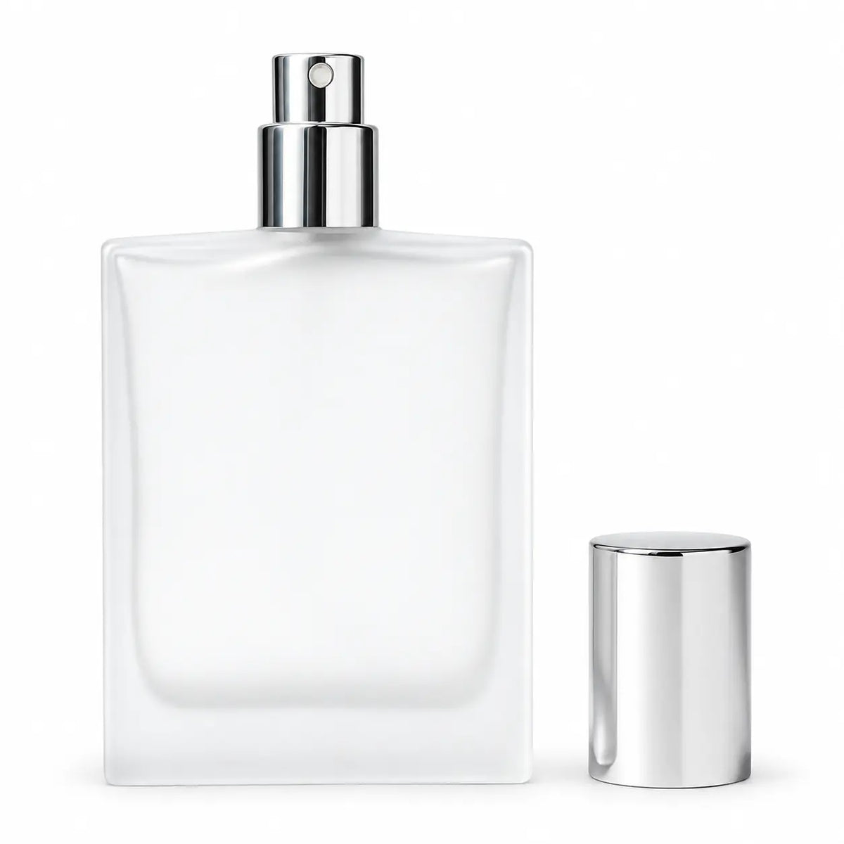50ml Frosted Glass Atomizer-Cap Empty Perfume Bottle