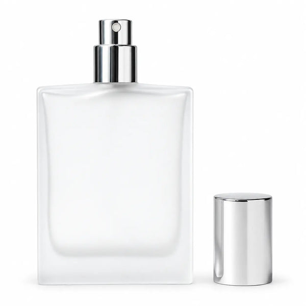 50ml Frosted Glass Atomizer-Cap Empty Perfume Bottle