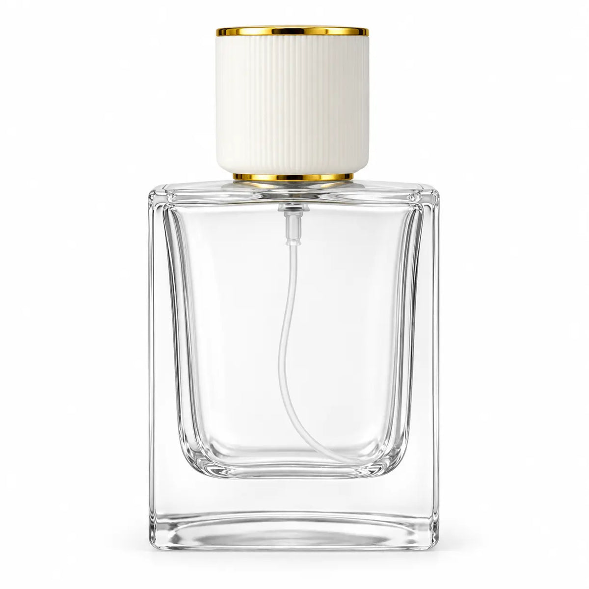 50ml Glass Premium-Cap Refillable Spray Empty Perfume Bottle