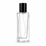 50ml Long Rectangular Glass Refillable Spray Empty Perfume Bottle