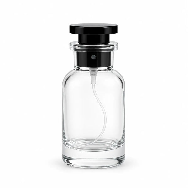 50ml Transparent Glass Classic Round Empty Perfume Bottle