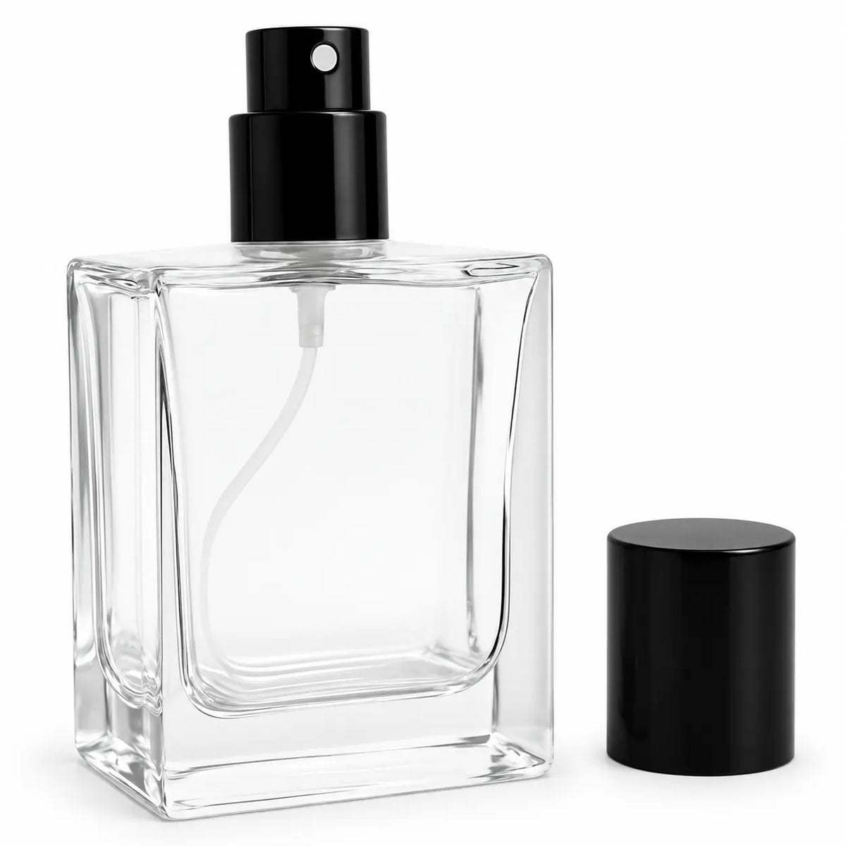50ml Transparent Glass Refillable Empty Perfume Bottle