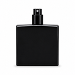 50ml Black Square Black-Cap Refillable Spray Empty Perfume Bottle