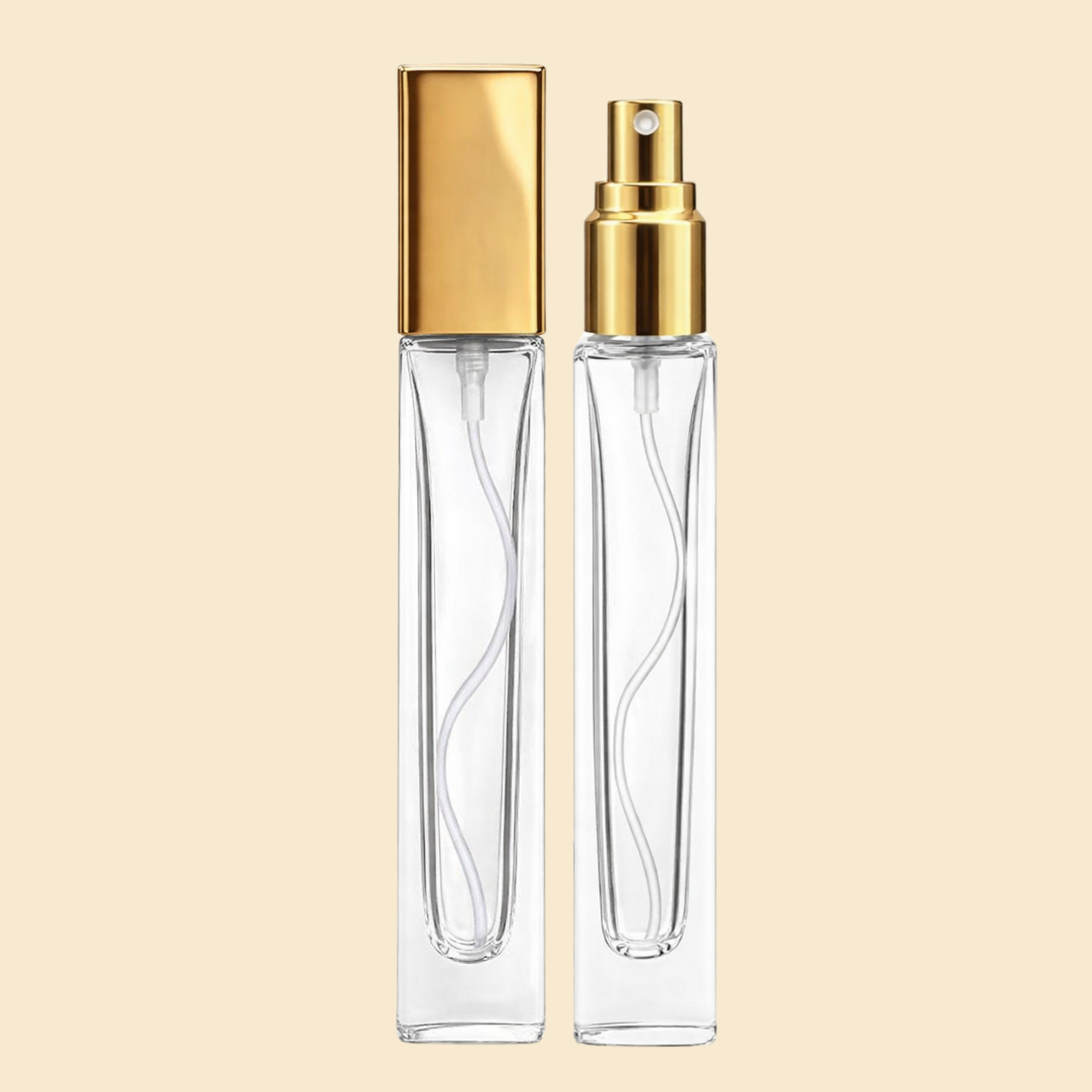 10ml Empty Glass Perfume Tester Bottles – 25 Pcs Wholesale Pack