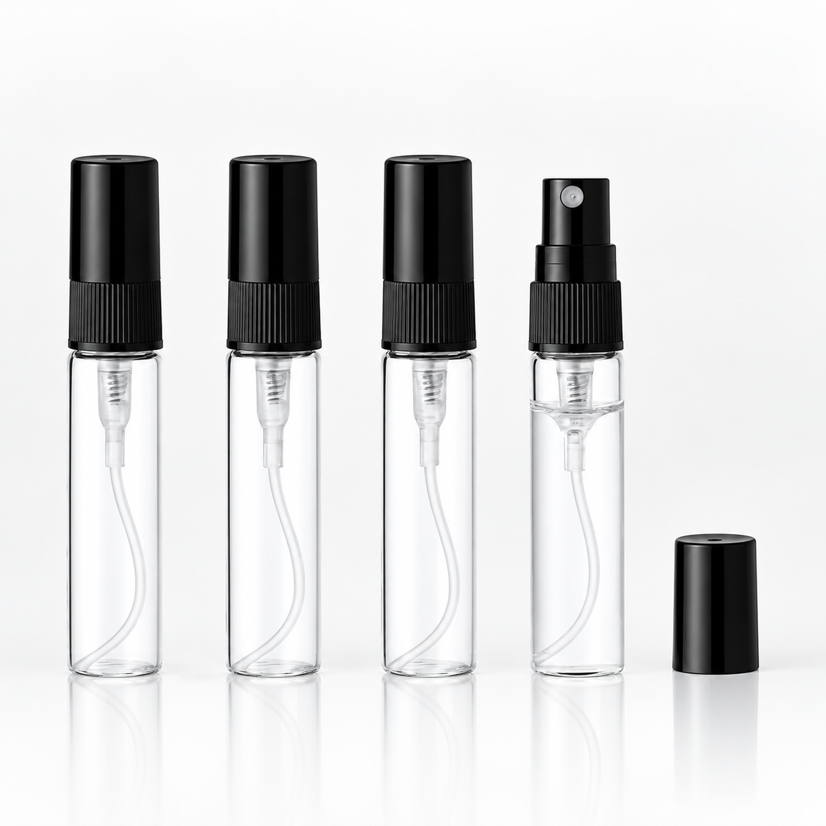 5ml Clear Glass Refillable Perfume Tester Bottle