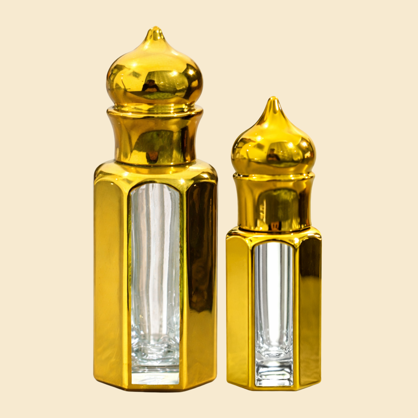 Luxury Royal Gold Arabic Empty Attar Bottle
