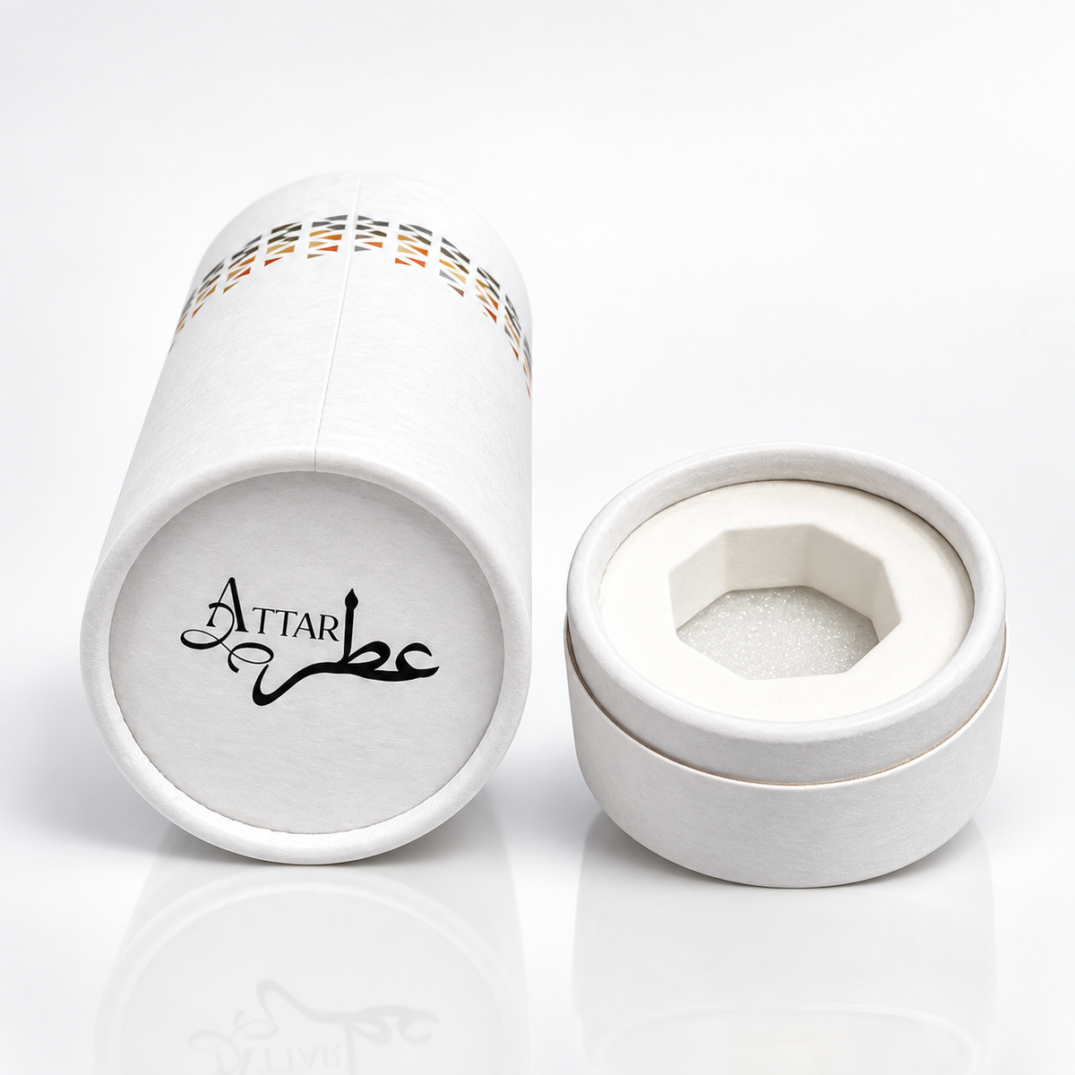 12ml Matte Cardboard Cylinder Empty Attar Box