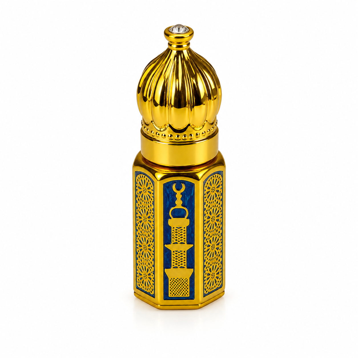 Royal Gold Arabic Empty Attar Bottle – 3ml, 6ml & 12ml