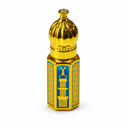 Royal Gold Arabic Empty Attar Bottle – 3ml, 6ml & 12ml