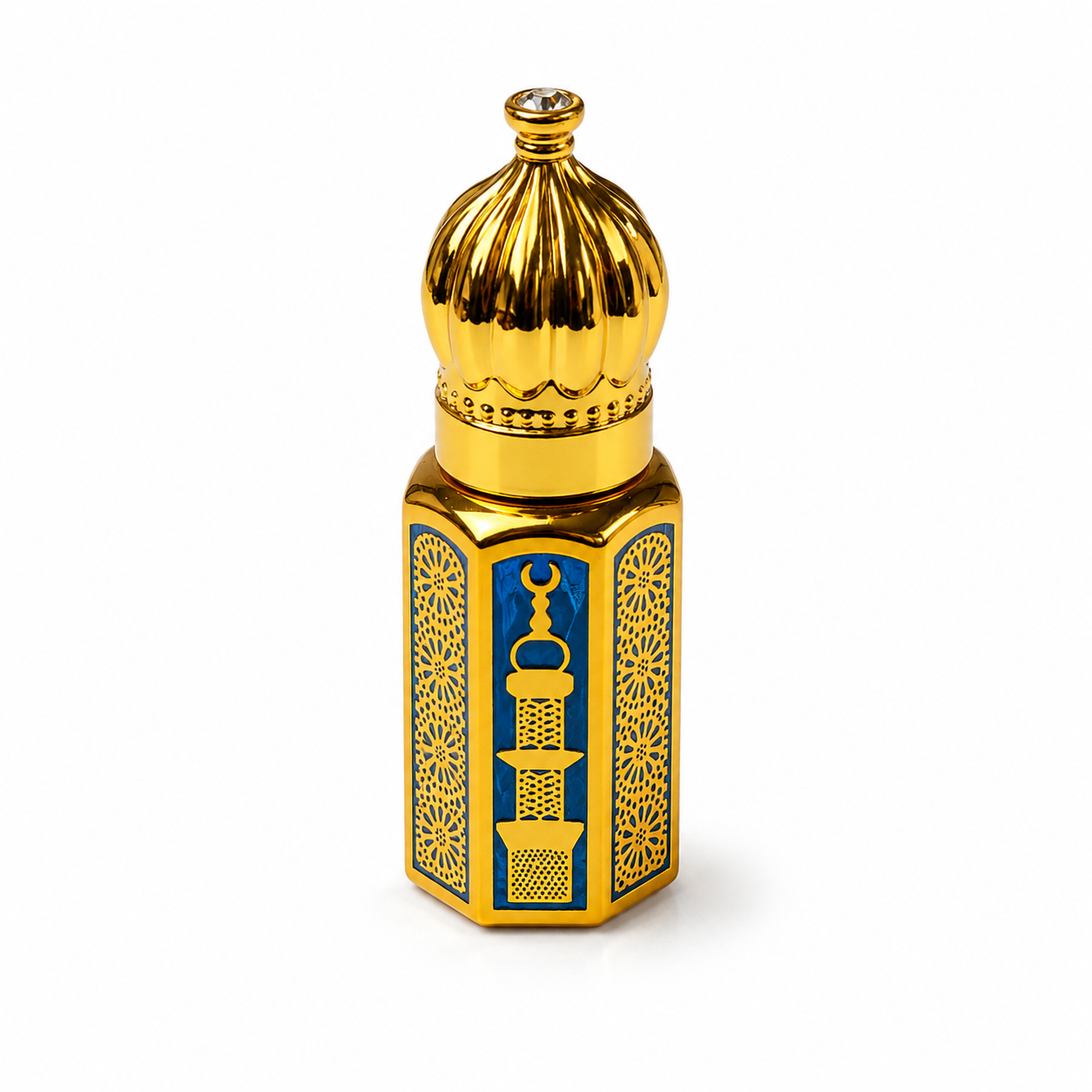 Royal Gold Arabic Empty Attar Bottle – 3ml, 6ml & 12ml