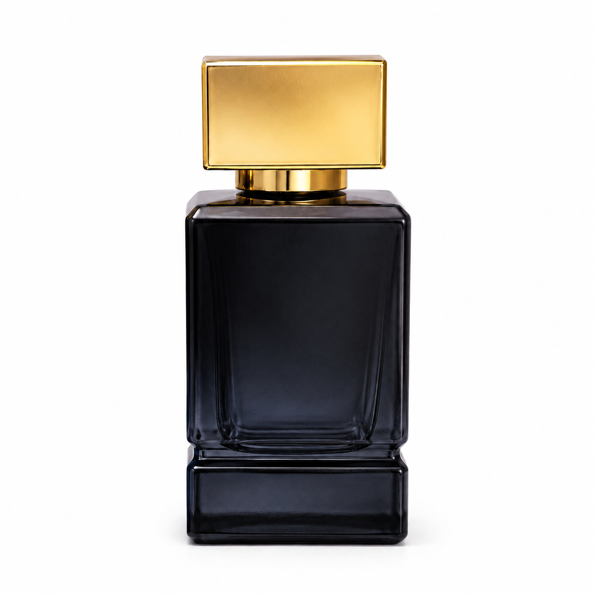 50ml Square-Cut Gold-Cap Empty Perfume Bottle