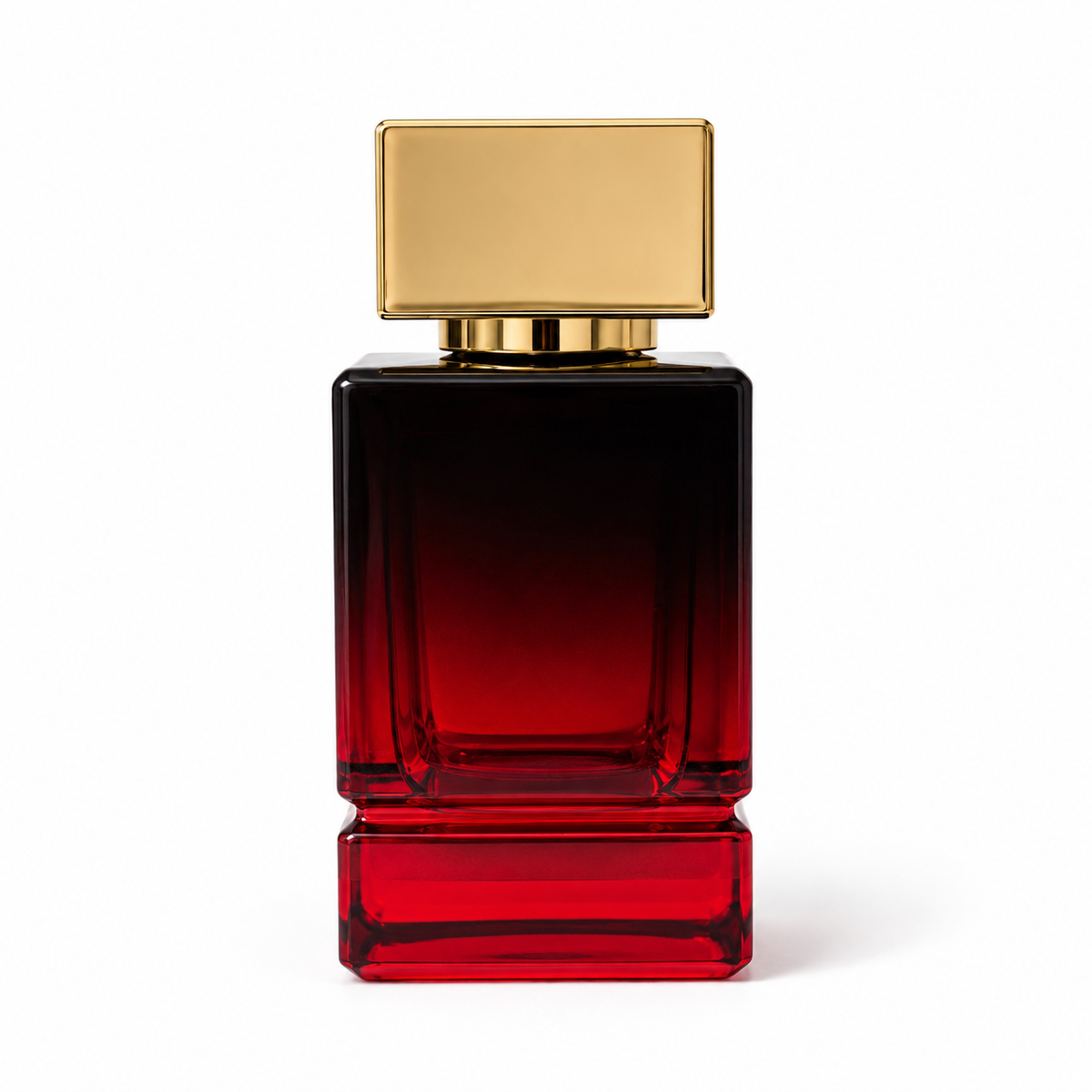 50ml Square-Cut Gold-Cap Empty Perfume Bottle